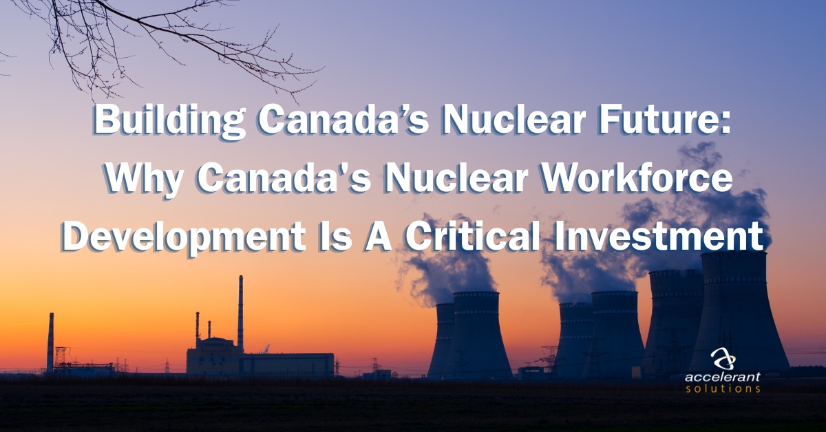 Sun setting in the horizon, signaling Canada's nuclear workforce development
