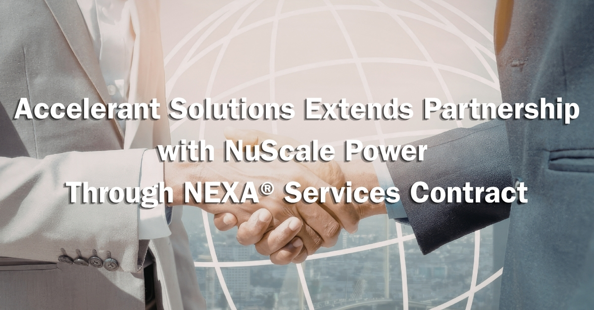 Accelerant Solutions and Nuscale NEXA® training agreement