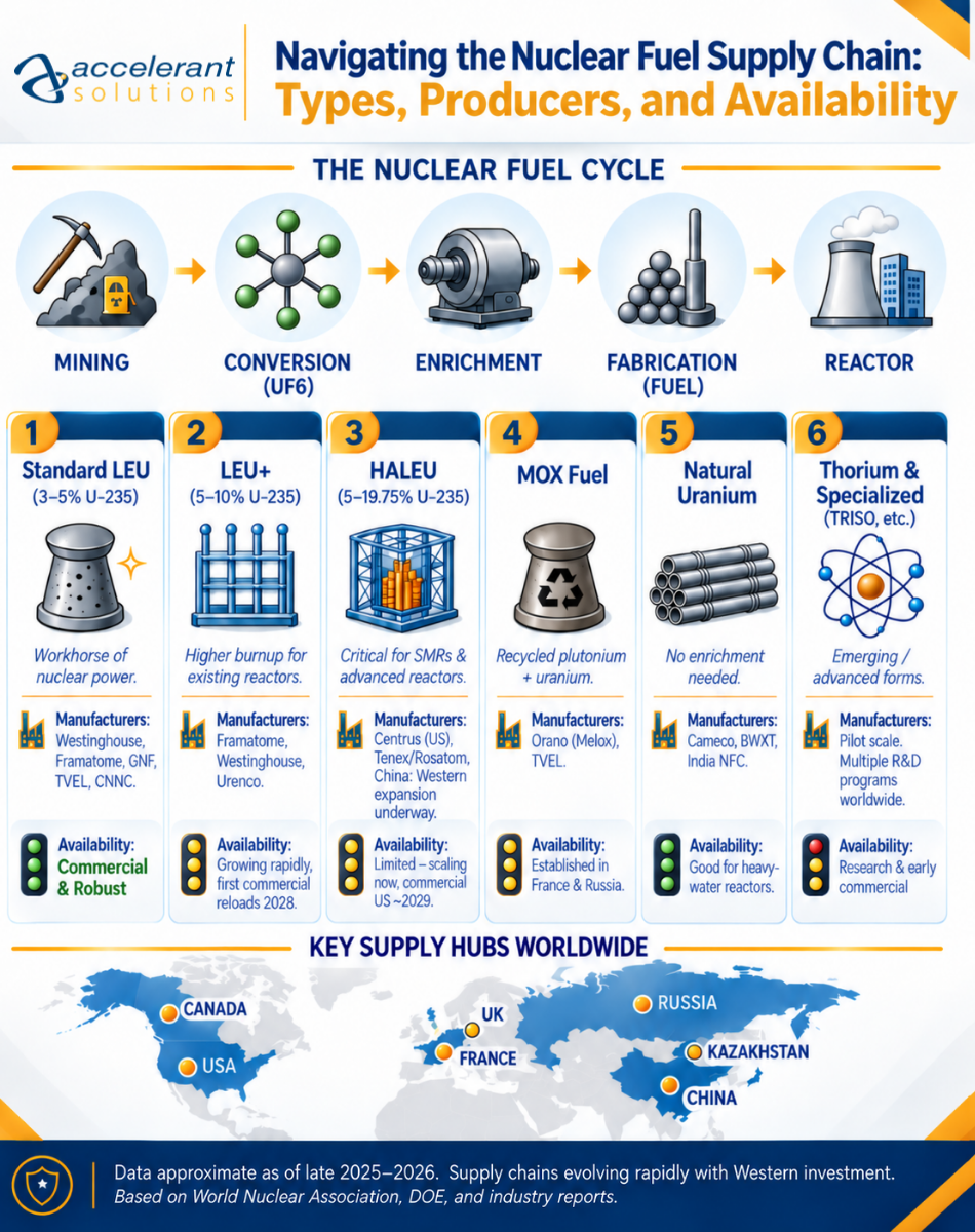 Understand the nuclear fuel supply chain